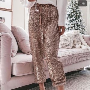 Sparkly pants